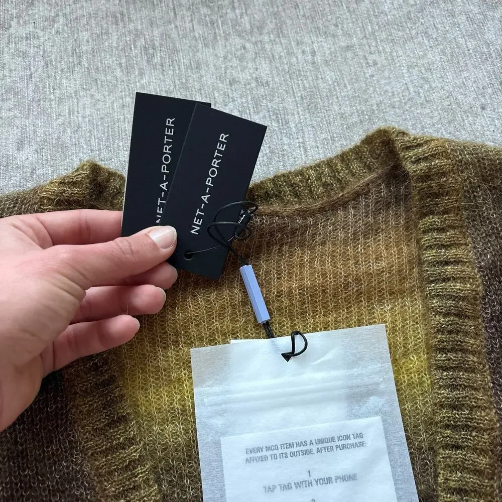 NWT Alexander McQueen Dégradé Open-Knit Cardigan Dress - Picture 8 of 12